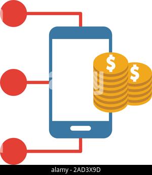Smart Wallet icon. Simple illustration from wireless devices collection ...