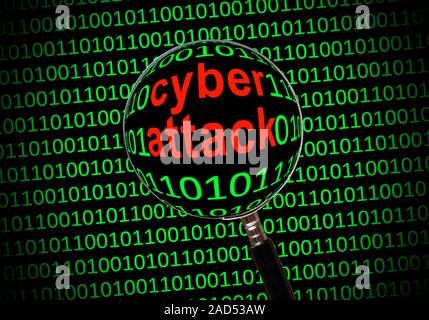 Cyber attack, conceptual image. Stock Photo