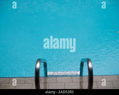Photo of pool with ladder Stock Photo