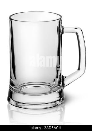 Empty beer mug top view Stock Photo