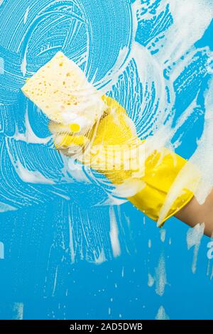 Window cleaning - spring cleaning concept Stock Photo