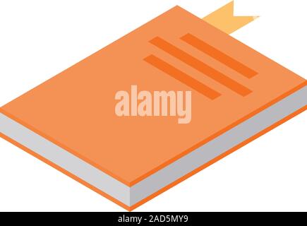 Book judge icon, isometric style Stock Vector