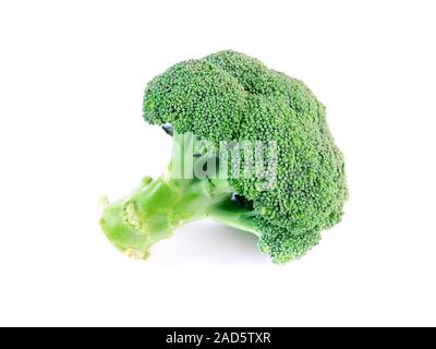 head of broccoli isolated on white background Stock Photo