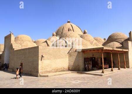 September 23 2019 - Bukhara, Uzbekistan: Toki-Zargaron, the covered bazaar Stock Photo