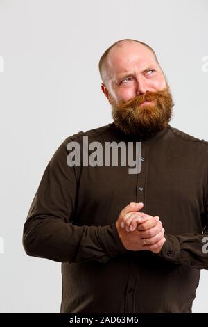 Image of smiling bald man Stock Photo