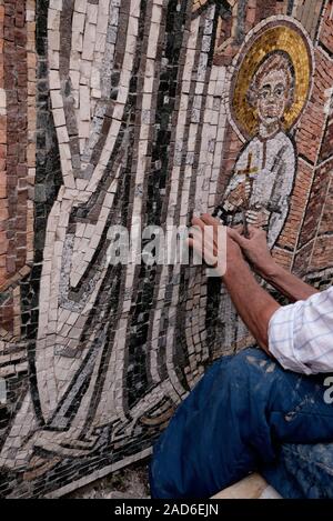 Restoring orthodox church of Saint Demetrius - OLd Town in  PLOVDIV -Balkans - BULGARIA                       Título:TRYAVN Stock Photo