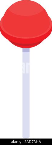 Lollipop icon, isometric style Stock Vector