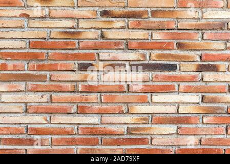 Background from an old and rugged red brickwall Stock Photo