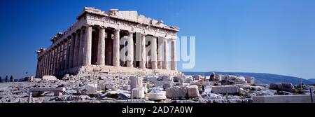 Ruins of ancient Parthenon temple, Athens, Greece Stock Photo