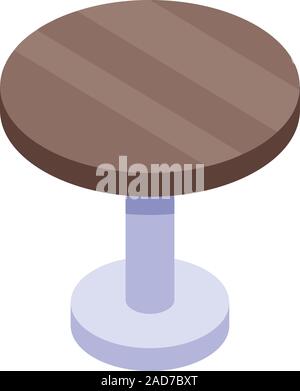 Metal round coffee table graphic illustration Stock Vector Image & Art ...