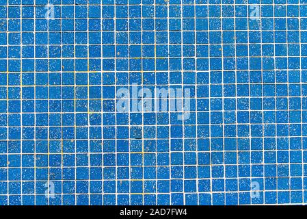 Background from light blue mosaic tiles Stock Photo