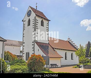 Church of St. Agatha und St. Katharina in Hemmenhofen on the Höri at Lake Constance Stock Photo