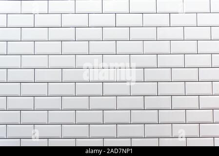 Background from a clean white tiled wall Stock Photo