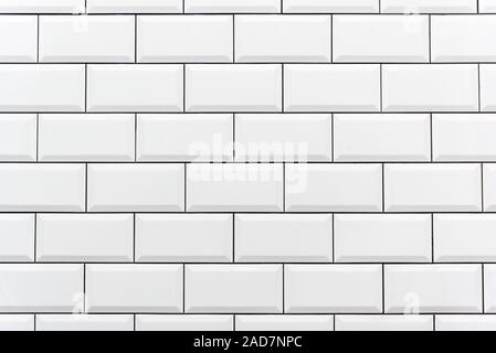 Background from a white tiled wall Stock Photo