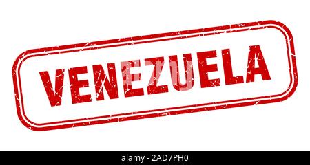 Venezuela stamp. Venezuela red grunge isolated sign Stock Vector