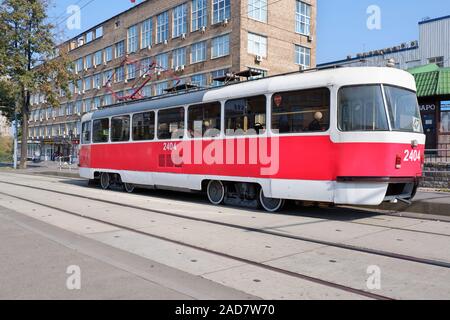 Tram number 47. Moscow, Russia September 22, 2018 Stock Photo