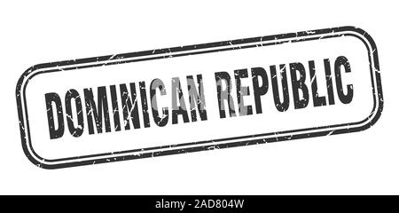 Dominican Republic stamp. Dominican Republic black grunge isolated sign Stock Vector