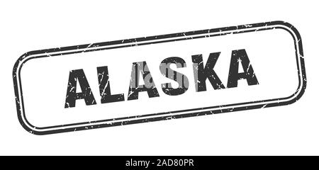 Alaska stamp. Alaska black grunge isolated sign Stock Vector