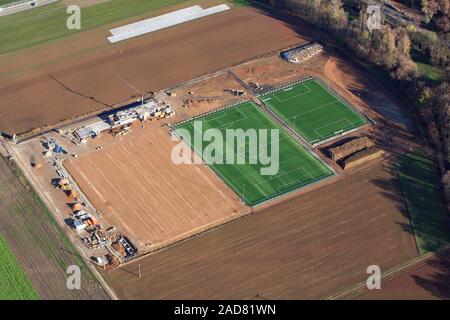 Binzen, new construction of sports fields and sports facilities Stock Photo