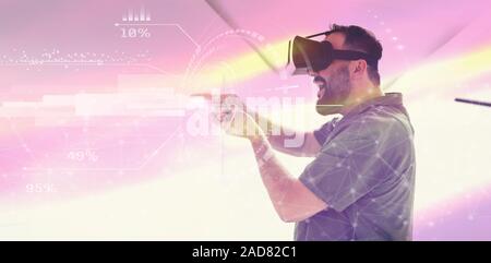 virtual reality vr glasses Stock Photo