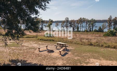 The Cabins Of Lake Louisa State Park Near Orlando Florida Stock