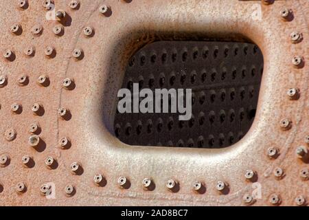 fire box of a steam locomotive Stock Photo
