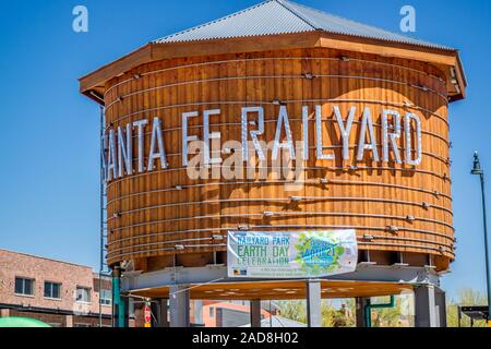 An entry point to a specific place in Santa Fe, New Mexico Stock Photo