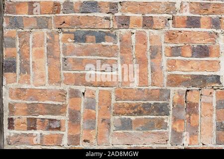 Bricks at a half-timbered house as background Stock Photo