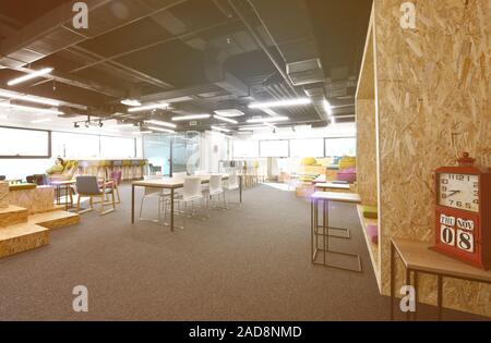 Business people enjoying a break in Modern Office Stock Photo