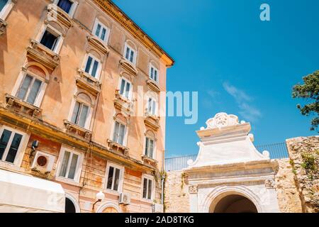 Zadar old town Sea Gate in Croatia Stock Photo