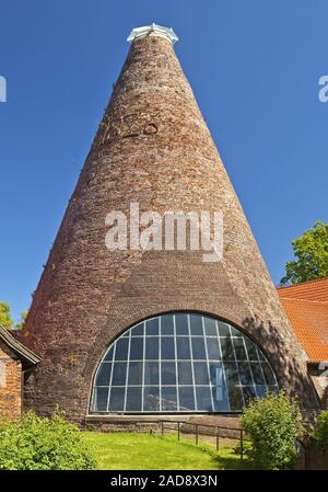 glass cone of the glass foundry Gernheim, industrial museum, Petershagen, Germany, Europe Stock Photo
