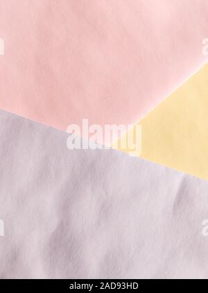 Abstract Three Color Pastel Background with Copy Space for Text or Image Stock Photo