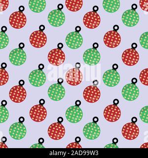 christmas balls seamless pattern vector illustration background Stock Vector