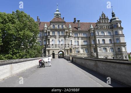 Renaissance castle, Guestrow, Mecklenburg-Western Pomerania, Germany, Europe Stock Photo
