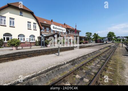 train station, Kuehlungsborn West, Mecklenburg-Western Pomerania, Germany, Europe Stock Photo