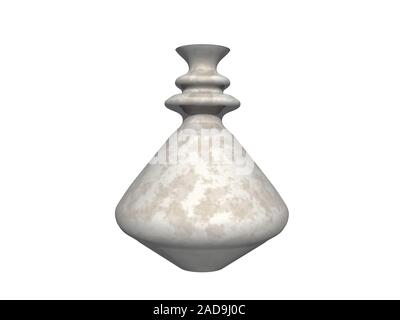gray ceramic vase Stock Photo