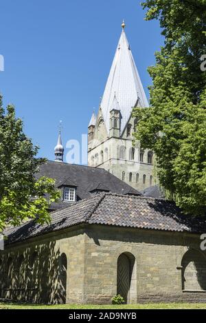 church tower, St. Patrokli cathedral, Soest, Germany, Europe Stock Photo