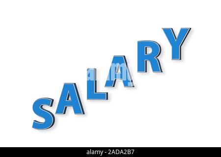 Concept of increasing salary  - 3d rendering Stock Photo