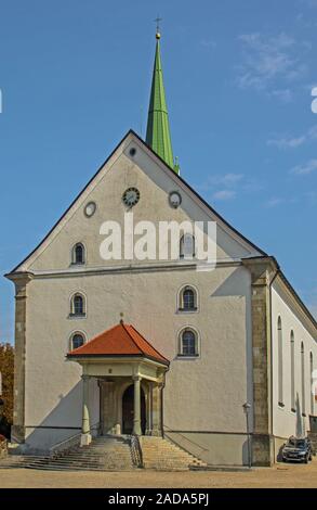 Parish church St. Blasius, Weiler i. Allgaeu, Weiler-Simmerberg, Bavaria Stock Photo