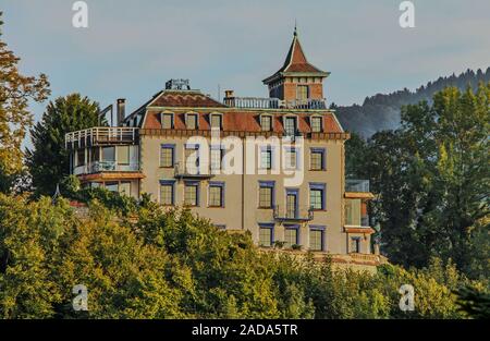 Castle Rheineck, Canton St. Gallen, Switzerland Stock Photo