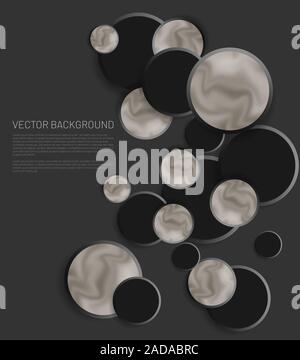 Modern abstract circle vector background. The overlapping and simple circle design concept . Vector illustrations for wallpapers, banners, backgrounds Stock Vector