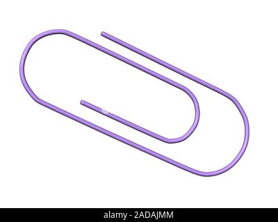 colorful paper clips for stapling Stock Photo