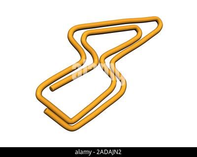 colorful paper clips for stapling Stock Photo
