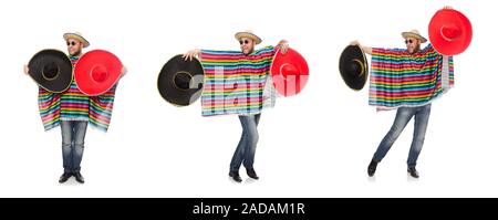 Funny mexican isolated on white Stock Photo