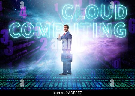 Concept of cloud edge and fog computing Stock Photo