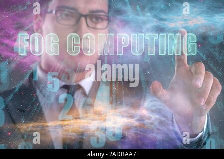 Concept of cloud edge and fog computing Stock Photo