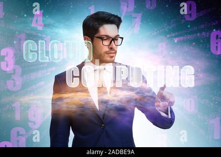 Concept of cloud edge and fog computing Stock Photo