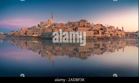 Beautiful panoramic view of Jaffa port and old town in Tel Aviv, Israel Stock Photo