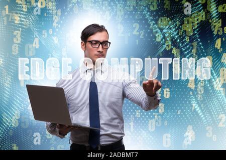 Concept of cloud edge and fog computing Stock Photo