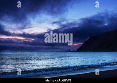 Storm in ocean Stock Photo